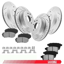 Front & Rear Brake Rotors + Ceramic Pad for 2007 2008 2009 -2015 Mazda CX-9 5Lug
