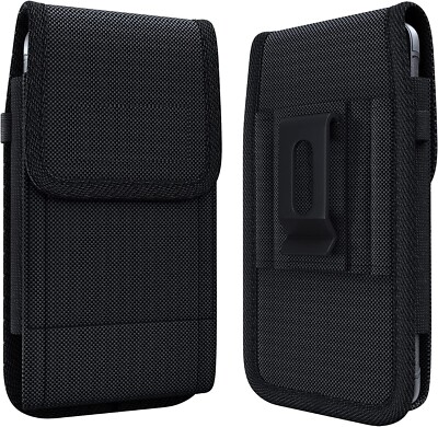 Vertical Nylon Belt Clip Belt Loop Pouch Holster Case For Samsung Galaxy Phones