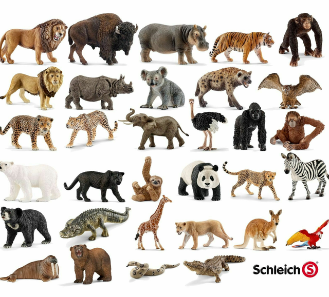 Schleich Animals Wildlife Zoo Sea Realistic Plastic Action Figure Kids Fun Toy eBay