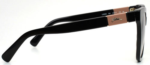 LONGCHAMP LO696S 001 Black Womens Square Gradient Sunglasses 54-17-140 B:47 - Picture 4 of 16