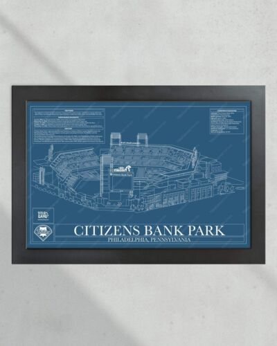 Philadelphia Phillies Citizens Bank Park Stadium Ballpark Blueprint - Picture 28 of 32