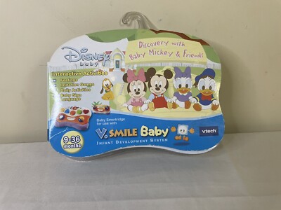 Vtech Discovery W/Baby Mickey & Friends Interactive Activities For V.smile Baby
