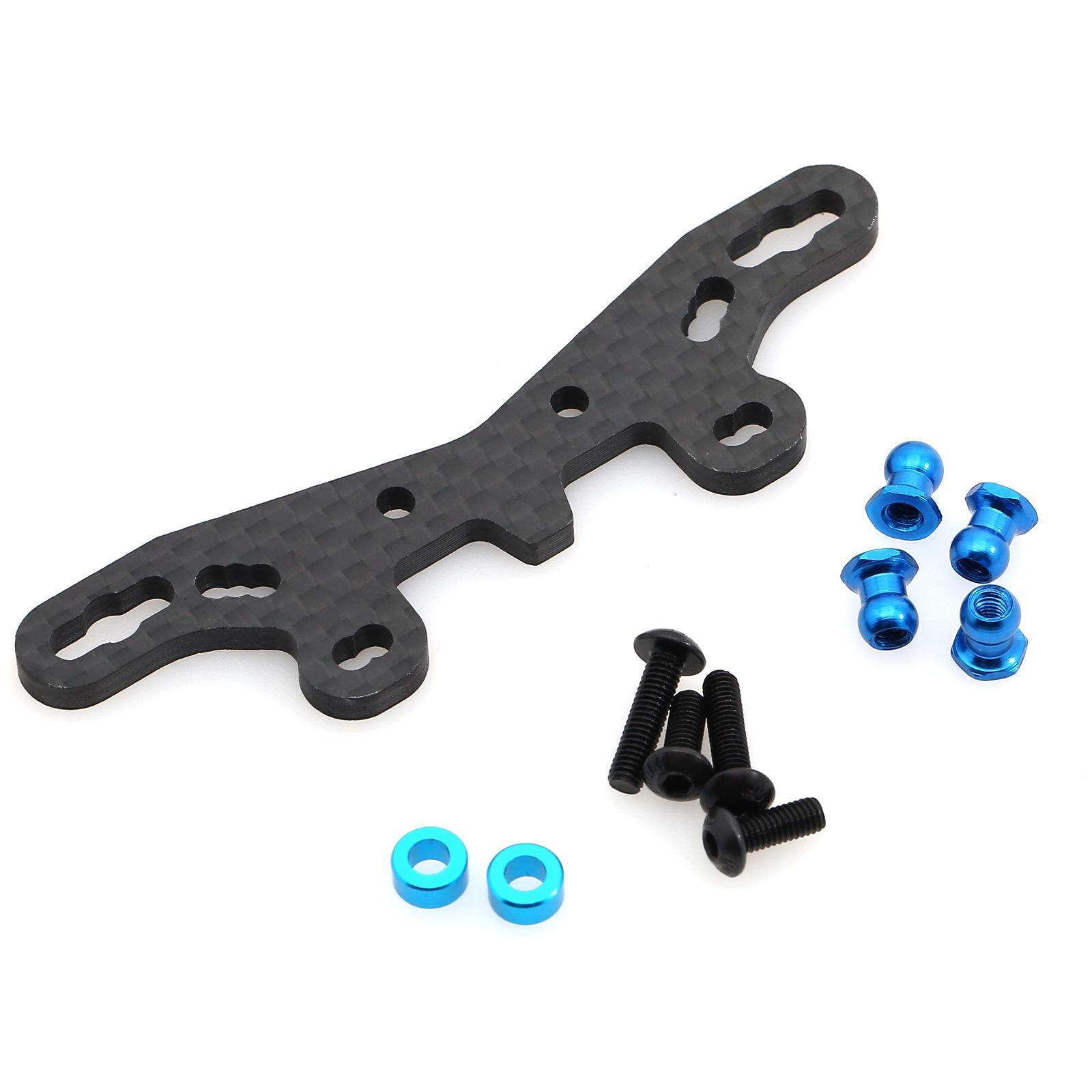 Carbon Fiber Chassis Front Damper Stay Kit For Tamiya TT02S/SR 54632 RC Car M