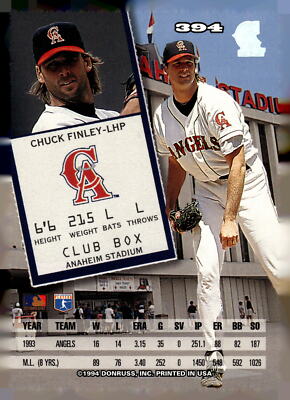 1994 Leaf #394 Chuck Finley | eBay