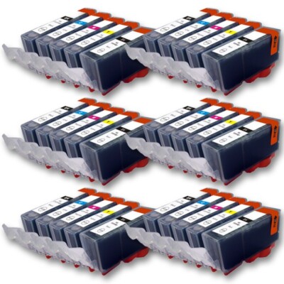 30 Druckerpatronen für CANON PGI580BK CLI581BK CLI581M CLI581Y CLI581C mit Chip