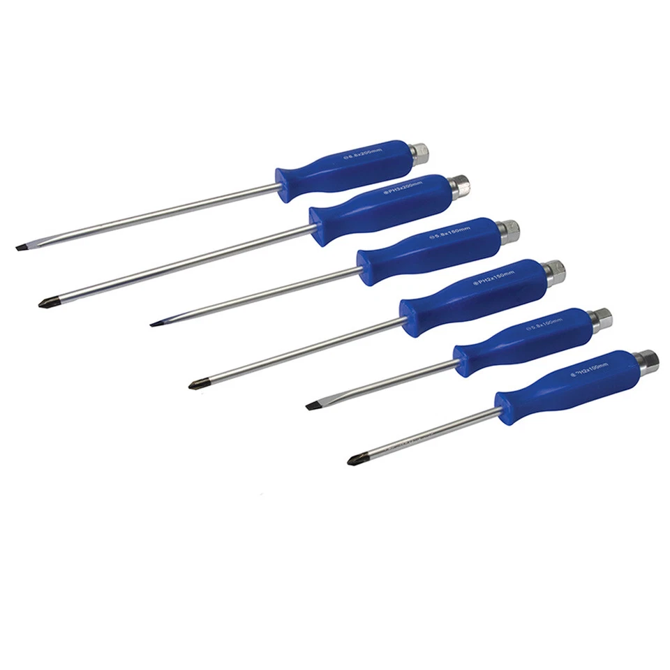 Magnetic Screwdrivers Set Hex Impact Bolster Handles Mechanics Engineers 12pc - Image 3 of 4