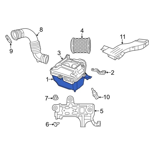 Genuine 20112017 JEEP Patriot Air Filter Housing OEM 5145596AA for