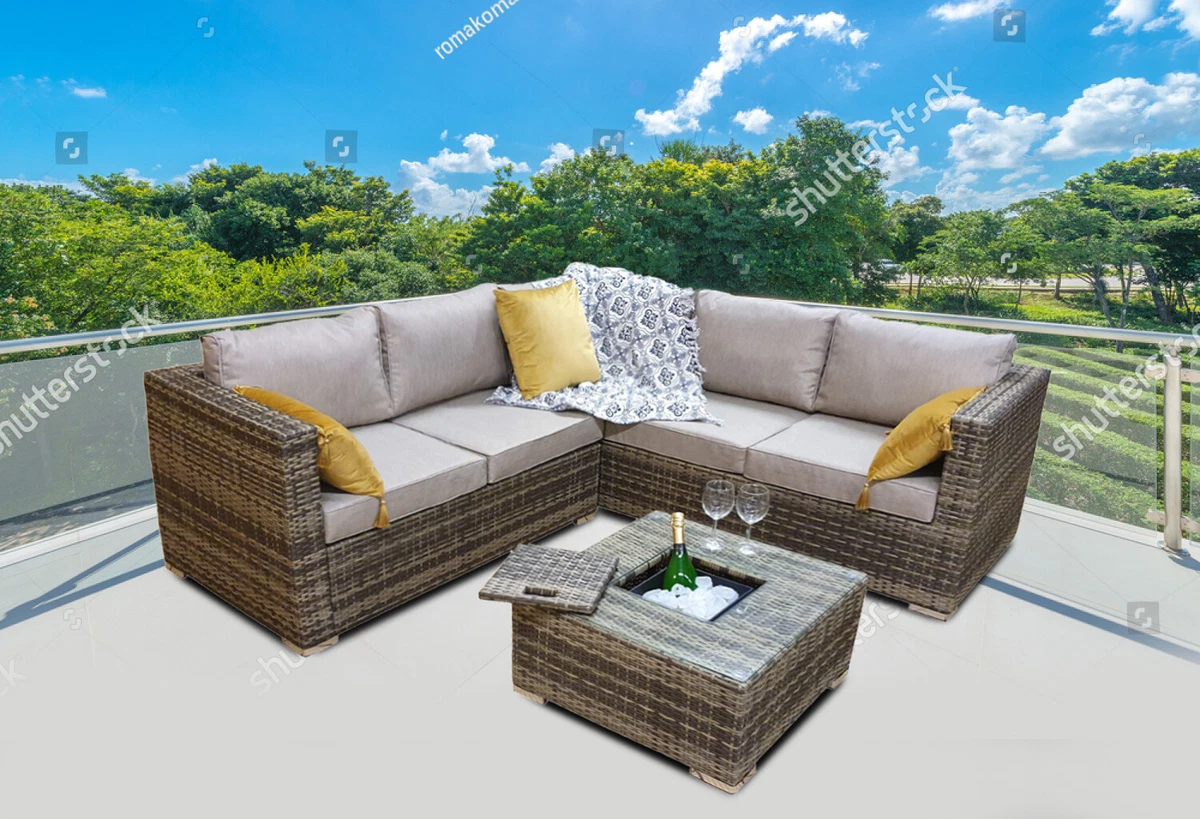 Ebay corner garden sale sofa