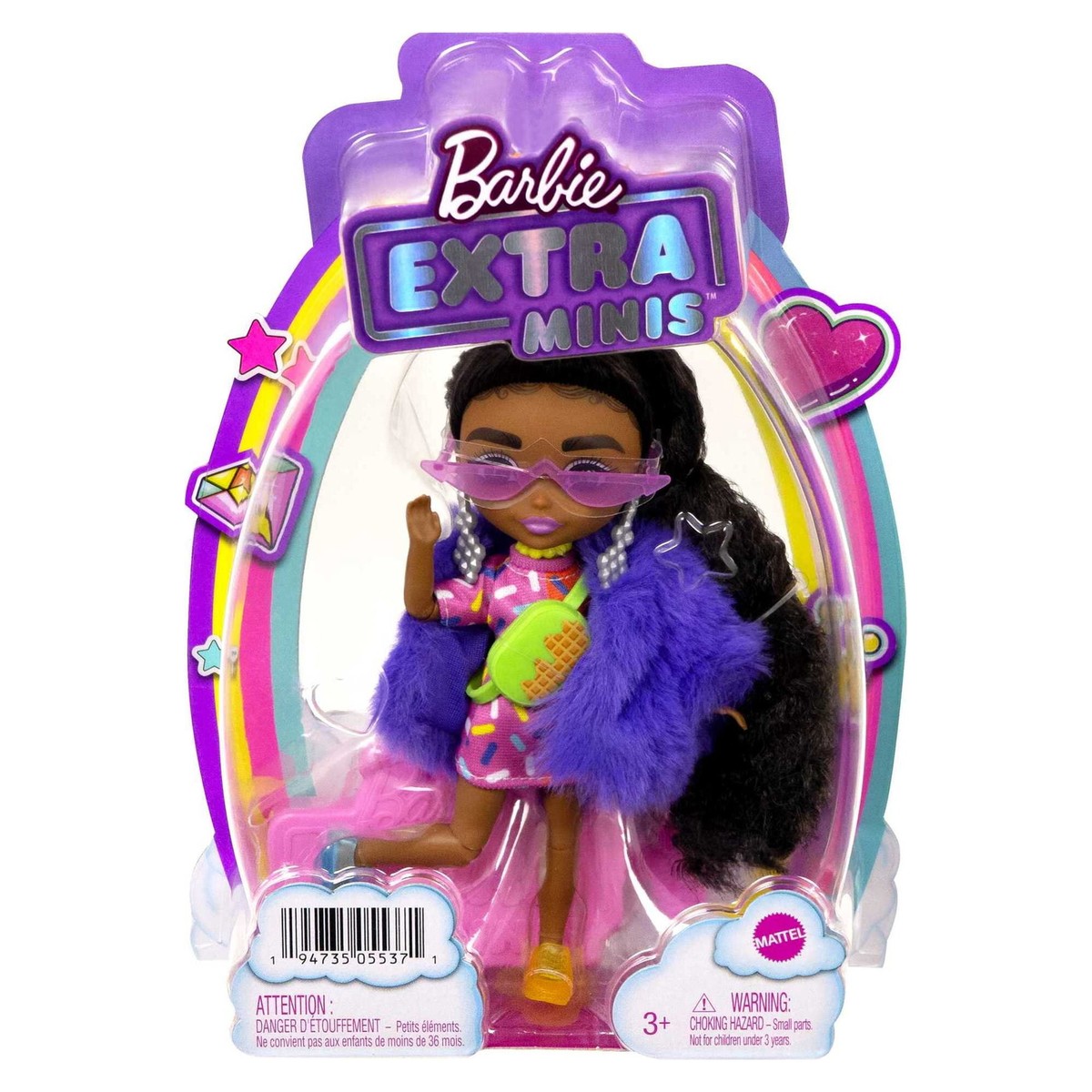 Barbie Extra Minis #1 Doll in Fashion Doll Accessories, With
