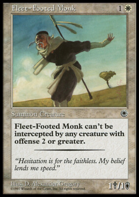 Magic the Gathering MTG Fleet-Footed Monk (15) Portal   LP