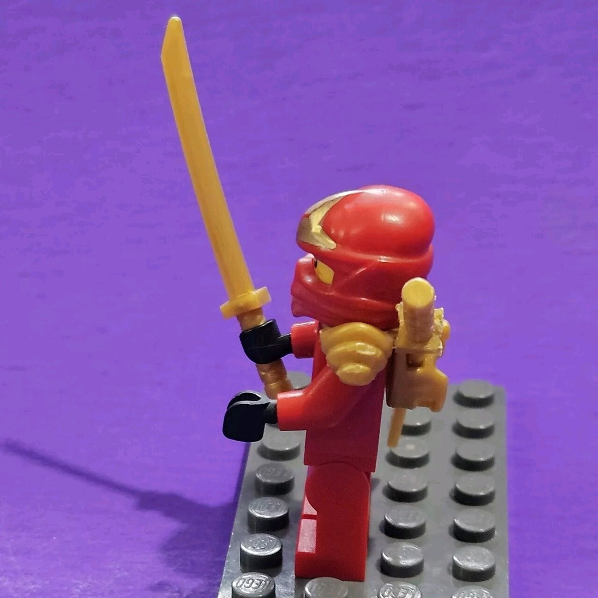 Lego Ninjago Kai Minifigure Rebooted ZX With Armor Gold Swords Red