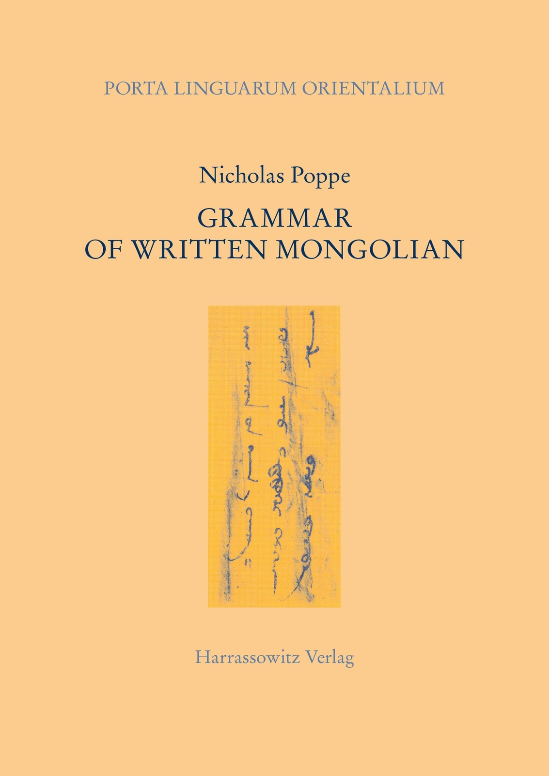 Thumbnail - Grammar Of Written Mongolian Nicholas Poppe Taschenbuch Englisch 1991