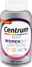 NEW Centrum Silver MultiVitamin MultiMineral Complete Vitamin Women 50,  200 ct