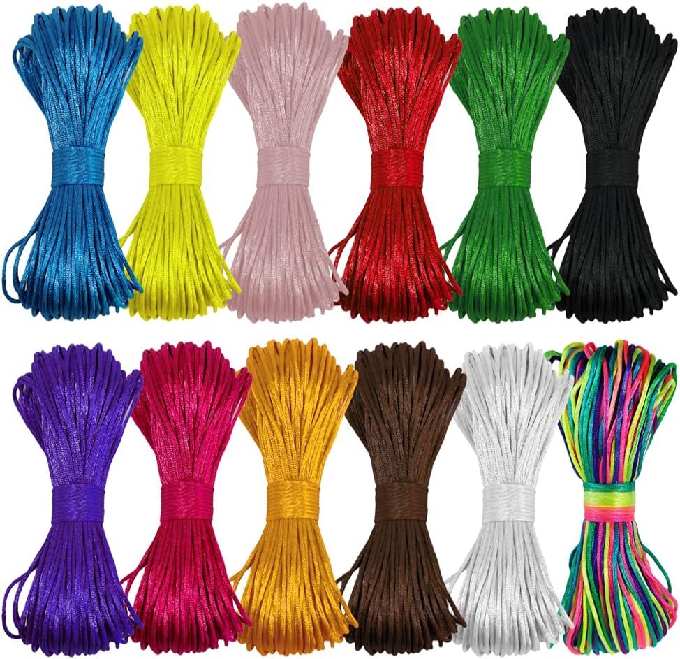 Colored Nylon String For Bracelet Making Jewelry Making Satin