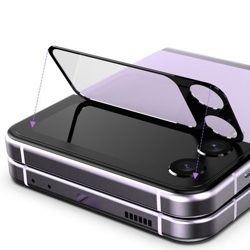 4Pcs Für Samsung Galaxy Z Flip 4 5G Kamera Cover Hartglas Displayschutzfolie 🔥 - Zdjęcie 4 z 11