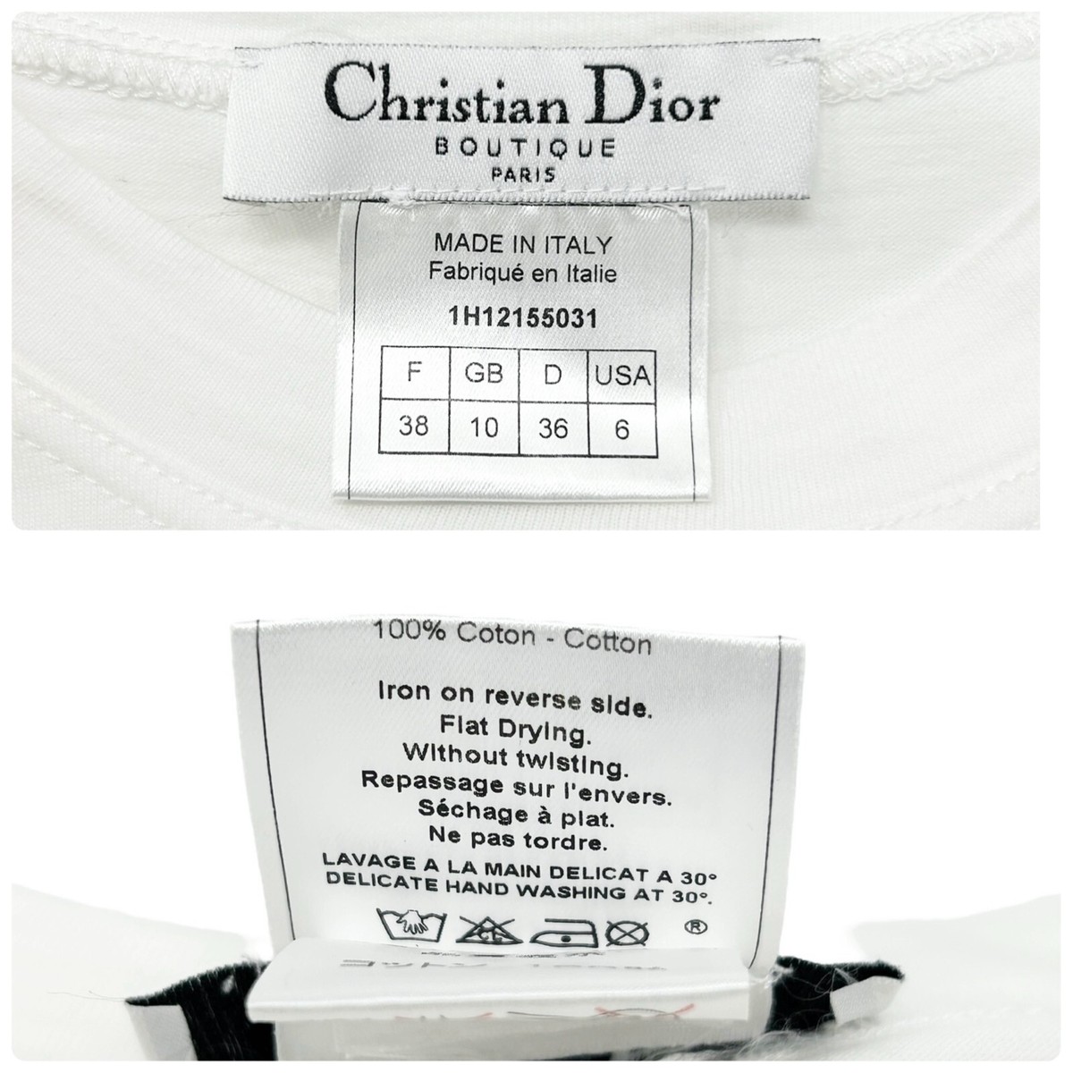 Christian Dior Vintage J'ADORE Logo Long Sleeve Top #38 T Christian Dior Vintage J'ADORE Logo Long Sleeve Top #38 T