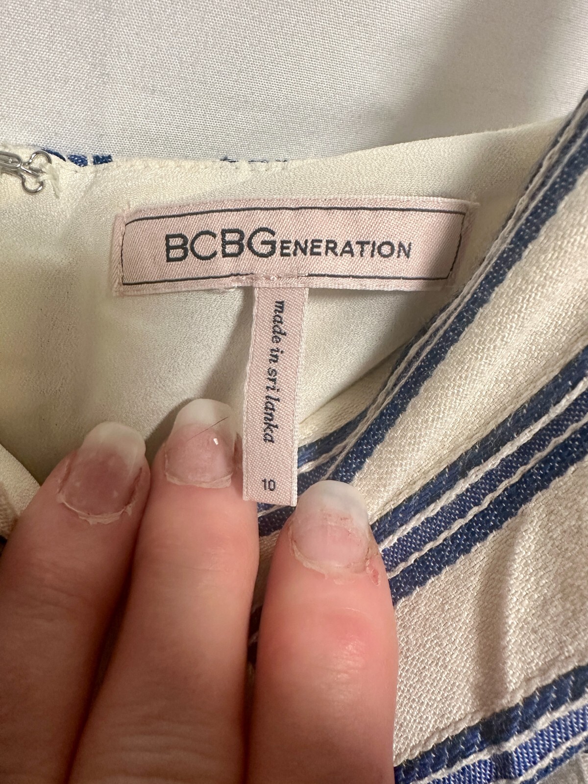 BCBGeneration Summer Jumpsuit Adjustable Straps W… - image 5