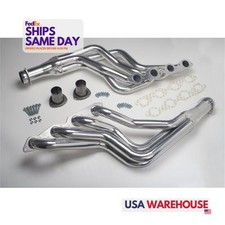 Hedman 66002 Pair Of Coated Race Headers Bbc Steel Silver Performance Parts
