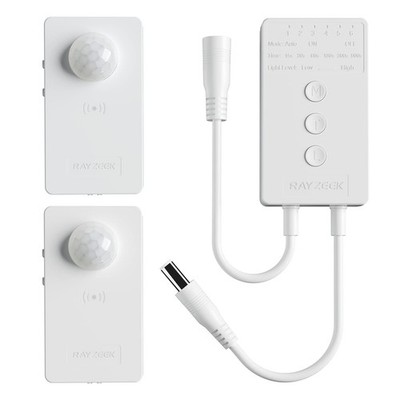 RAYZEEK Wireless Motion Sensor Controller KitNo Wiring Mini PIR Sensor Switch...