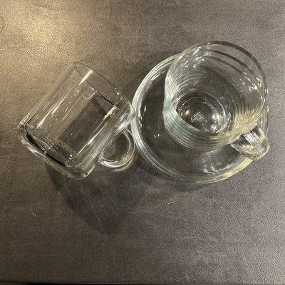 Nespresso Vertuo Grand Lungo   Glas-Set (2 Tassen + 2 Untertassen) Gebraucht