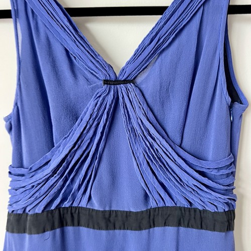 CHLOE Silk Sleeveless Chiffon Clematite Fit & Flare Dress—SZ. 4 - Picture 12 of 17