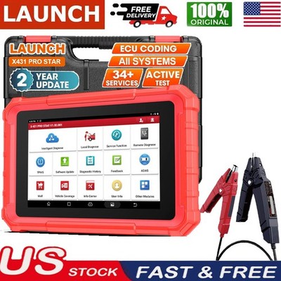 LAUNCH X431 Pro Star Bidirectional Car OBD2 Scanner Diagnostic Tool ECU Coding#!
