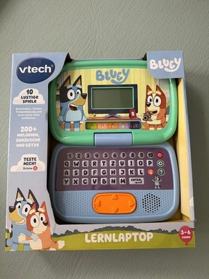 VTech Bluey Lernlaptop   Lerncomputer mit QWERTZ-Tastatur und Inhalten zu