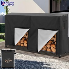 8ft Firewood Log Rack Cover Outdoor Heavy Duty Waterproof Wood Storage Protector