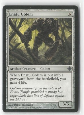 Enatu Golem 217 Uncommon Rise of the Eldrazi Magic: The Gathering Near Mint
