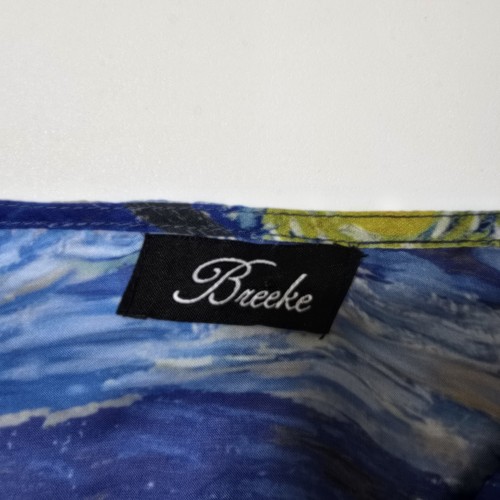 Van Gogh's NOCHE ESTRELLADA--Camisa Top Mujer Arte Clásico Sin Mangas - Imagen 2 de 8