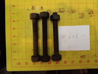 STUD/NUT FLANGE KIT 7'' by 5/8'' 12 t wo studs with 4 nuts lot 6
