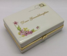 Vtg 2005 Ardleigh Elliott Porcelain China Dear Grandaughter Letter Music Box 