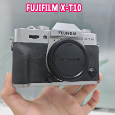 Fuji Fujifilm X-T10 16.3MP Digital Mirrorless Camera Silver Body Only English