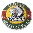 Vintage Indian Motorcycle Sign - Porcelain Gas Station Advertising Dealer Sign
