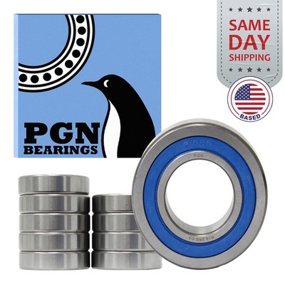 (10) R16-2RS Premium Rubber Seal Ball Bearing C3, 1''x2''x1/2'', R16rs