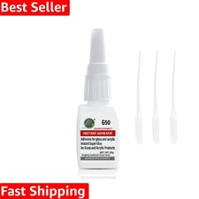 Super Glue for Glass, Instantly Strong Adhesive for Glass, Acrylic, Glasses, ...