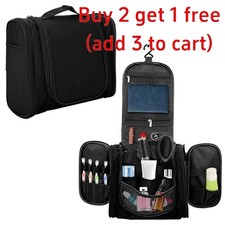 Travel Cosmetic Makeup Bag Toiletry Hanging Zip Organizer Storage Case Folding