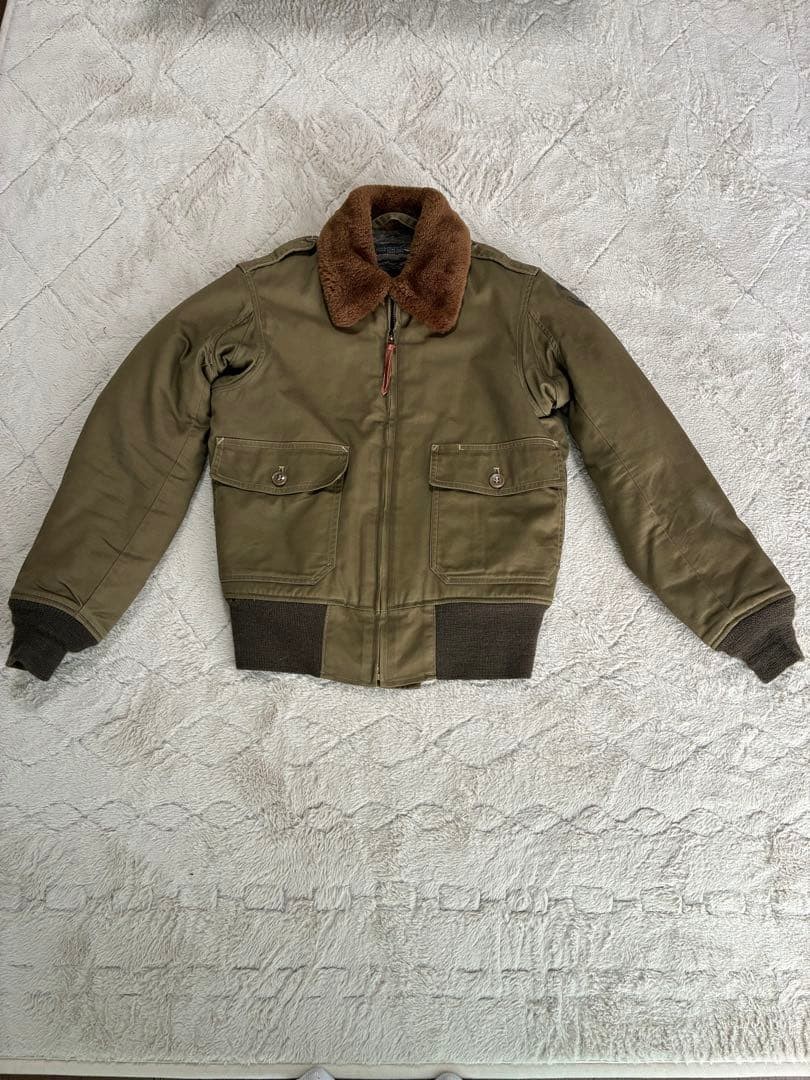 Buzz Rickson's Type B-10 Flight Jacket Wool Alpac… - image 21