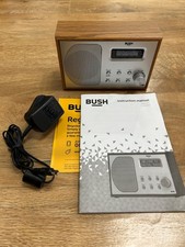 BUSH DAB/FM Portable Radio DAB-1207 - Brown Wood Effect, very good condition