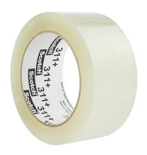 Scotch Box Sealing Tape 311 Clear, 48 mm x 100 m Case of 36 