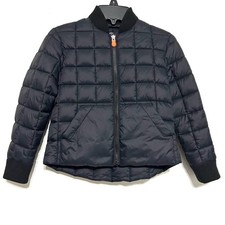 Save The Duck Colin Ultra Light Jacket Quilted Puffer Boys Black Plumtech sz 6