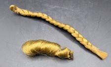 Topper Dawn Doll Head to Toe 2 Piece Blonde Wig Set Braid Curl Clip MINT Cond
