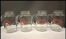 x4 16oz  Jam Jar Glasses Jeremiah Weed Sour Mash Mabln Cave BBQ Party Events