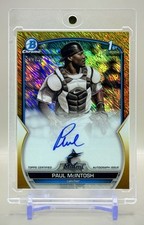 Paul McINtosh 2023 1st Bowman Chrome #CPA-PM Gold Shimmer Refractor Auto #32/50