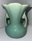 VTG 1940's McCoy Pottery Art Deco Mint Seafoam Aqua Green Vase Urn