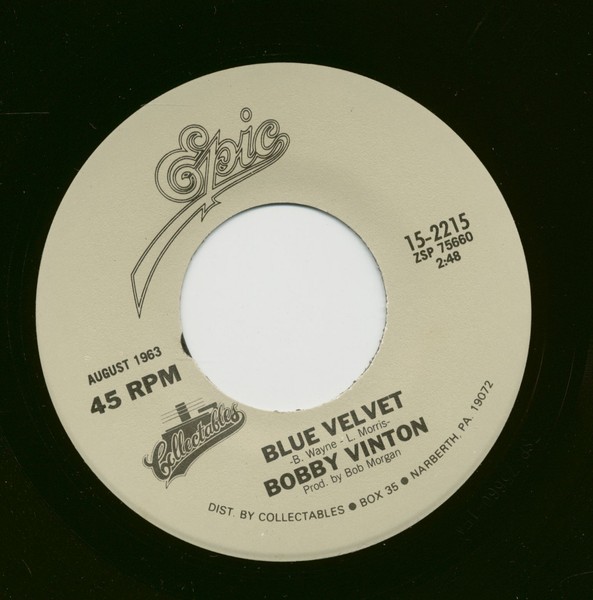 Bobby Vinton - Blue Velvet - Blue On Blue (7Inch, 45Rpm) - Singles Pop/Diverse-image
