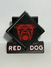 VINTAGE RED DOG ORIGINAL LIGHTED ACRYLIC BEER SIGN RARE MILLER BREWING Original
