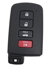 4 Button Replacement Key Fob Shell Case fit for Toyota Avalon Camry Black