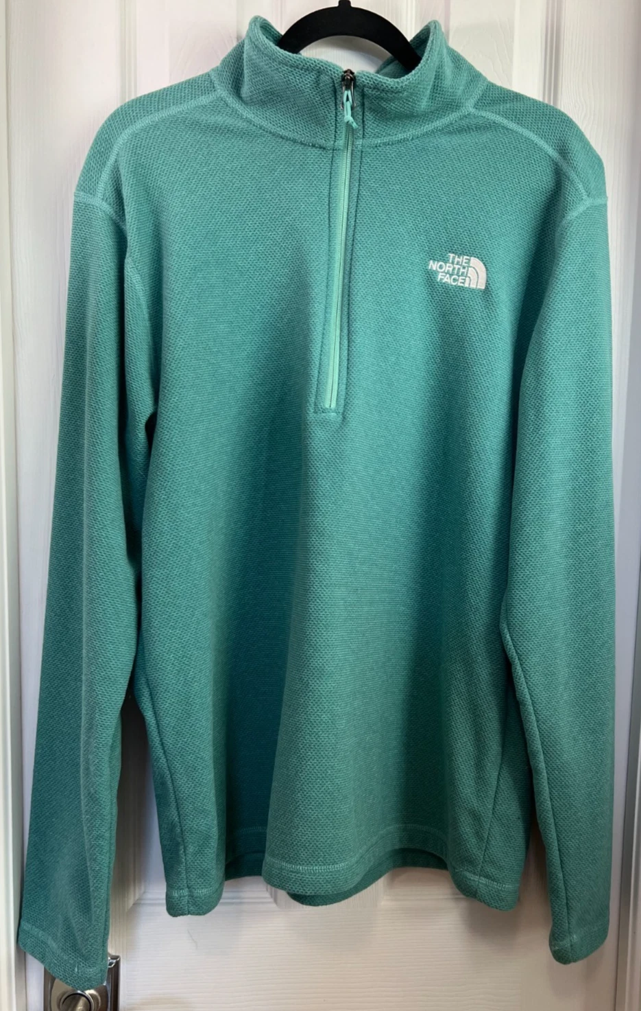 The North Face Men's Green Half Zip Fleece Pullover Sweatshirt Size L
Opens in a new window or tab