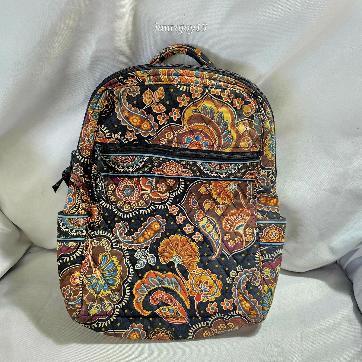 Vera Bradley Lola Brown back pack VERA BRADLEY Lola Backpack Shoulder Bag | eBay main image 4